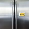 thumbnail image 3 of Believe Sign Taped Up Fridge Magnet  30 Pack  2x3.5 inches Magnet  Inspirational Magnet  Stick to Work Fridge  Stick to Friends Car  Yellow Believe Sign, 3 of 8