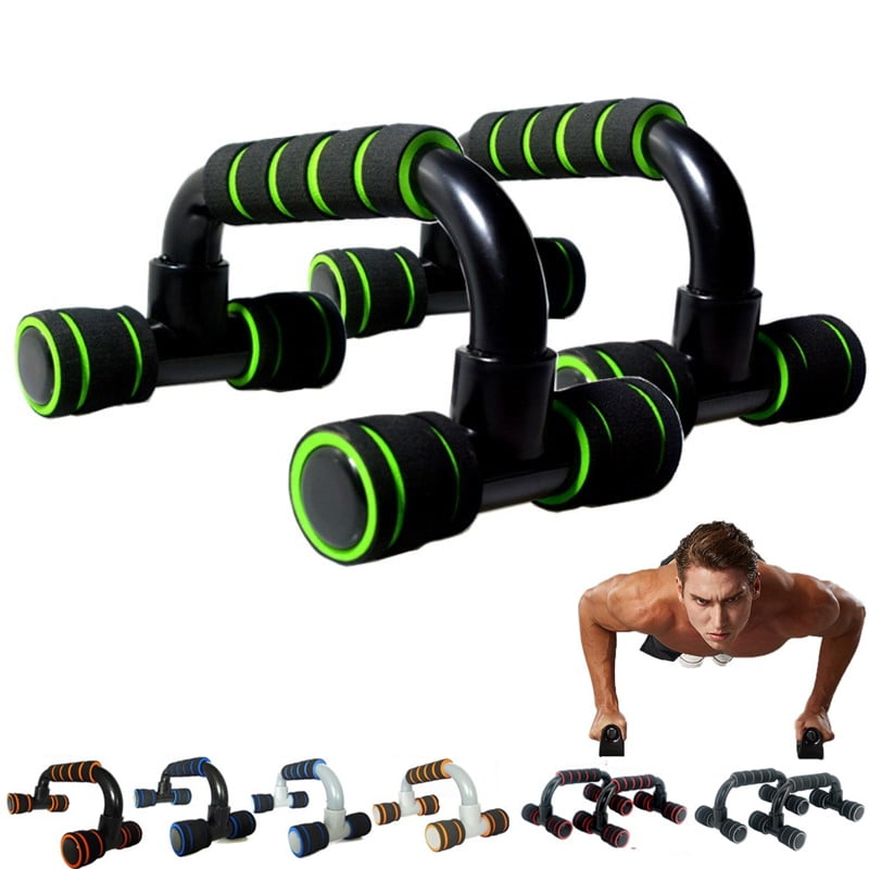 2x Push Up Bars Press Ups Handles Stand Pair Home Gym Exercise Workout Foam Bars
