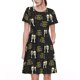 thumbnail image 1 of Balery Happy New Year Vestidos sueltos de manga corta para mujer, vestidos de verano 2025, vestidos casuales de corte A con vuelo., 1 of 6
