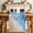 Blue, variant on Teal Blue Beach Coastal Table Runner 108 Inches, Summer Nautical Seaside Ocean Ombre Bed Runner Dresser Scarves Tabletop for Indoor Outdoor Parties/Ceremony/Banquet, 13"x 108"