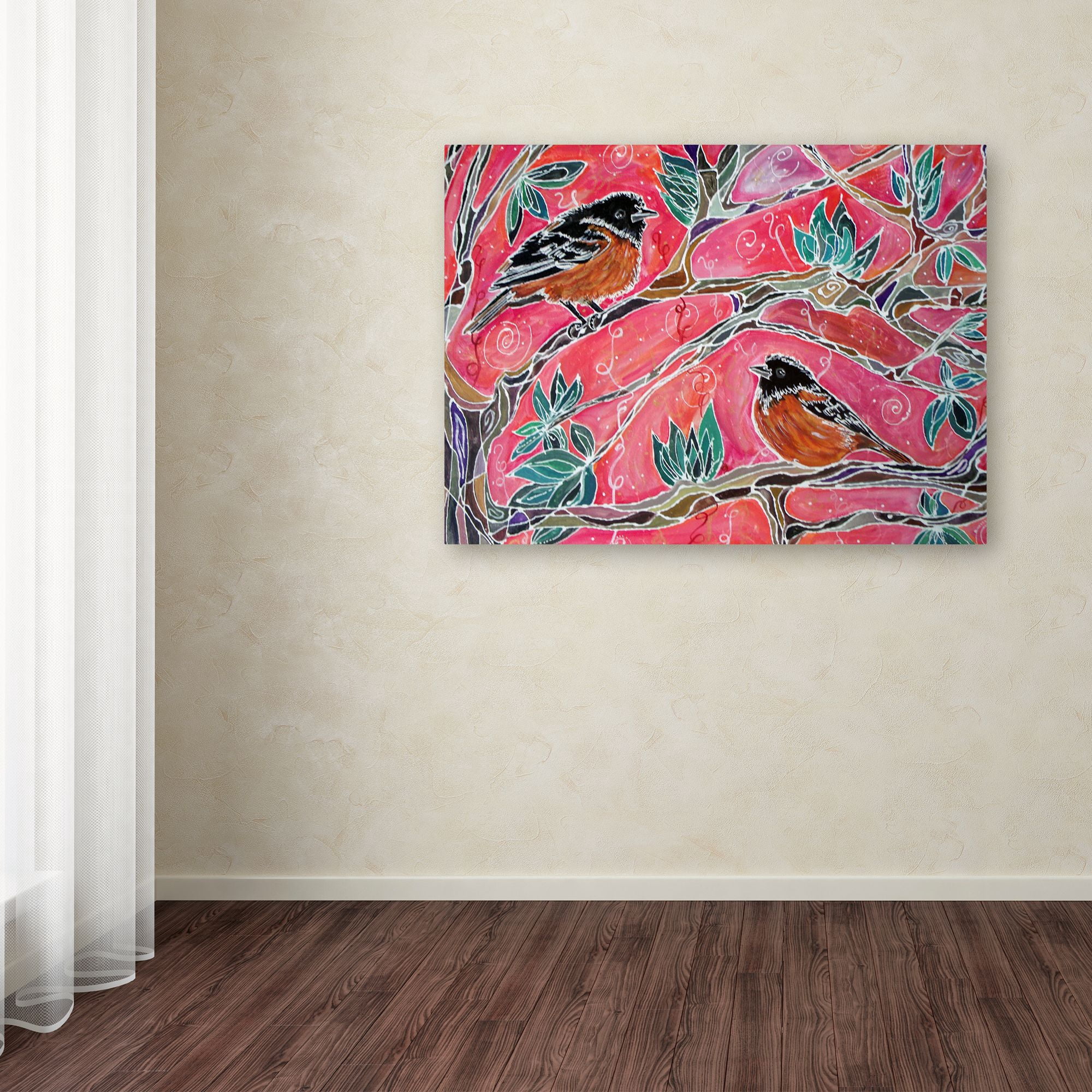 Trademark Fine Art 'The Song of the Orioles' Canvas Art by Lauren Moss
