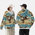 thumbnail image 6 of Kll Elephant On Dry Tree Print Men'S Women’s Upf 50+ Sun Protection Outdoor Hoodie Jacket Long Sleeve Fishing Hiking Performance Shirt- 3x-Large, 6 of 8