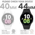 thumbnail image 3 of For Samsung Galaxy Watch 5 Screen Protector Case With Tempered Glass, HD Full Protection Hard PC Case Anti Scratch For Galaxy Watch 5 4 40/44mm, 3 of 8
