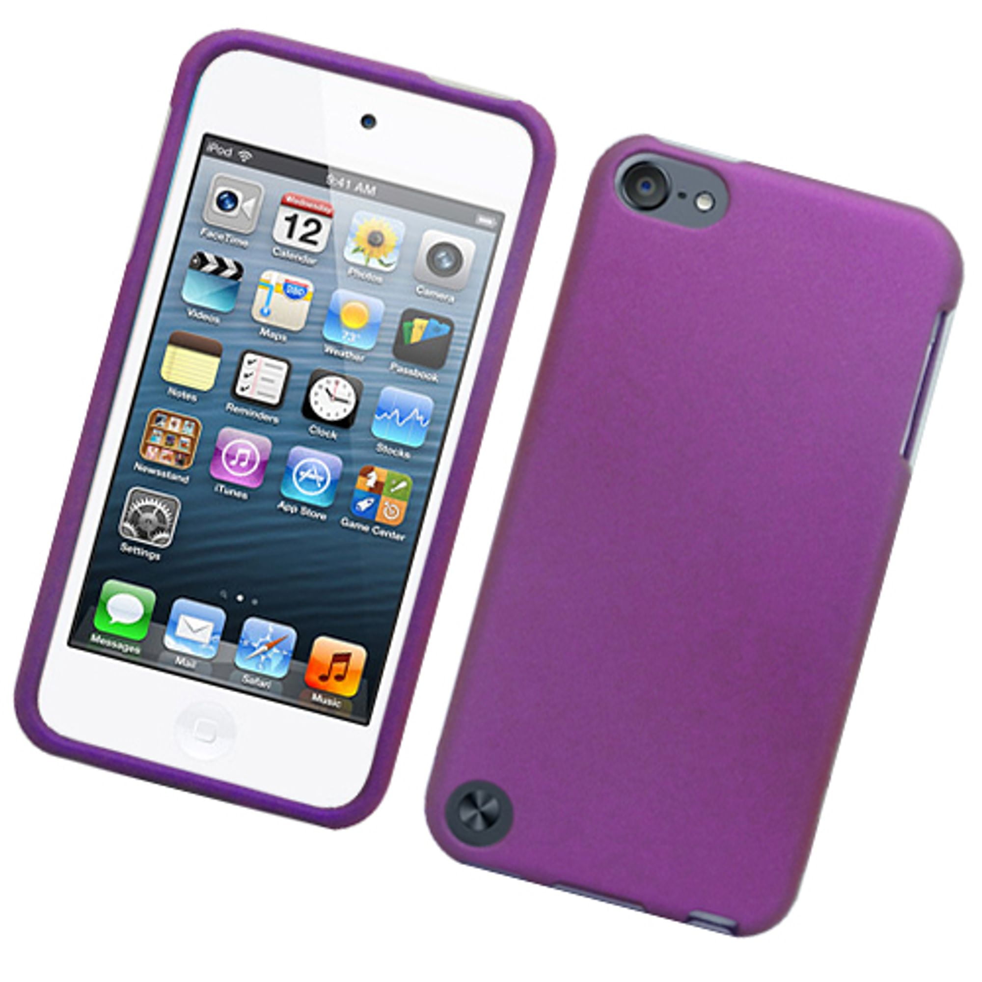 Insten Hard Rubber Coated Case For Apple Ipod Touch 5th Gen Purple Walmart Canada