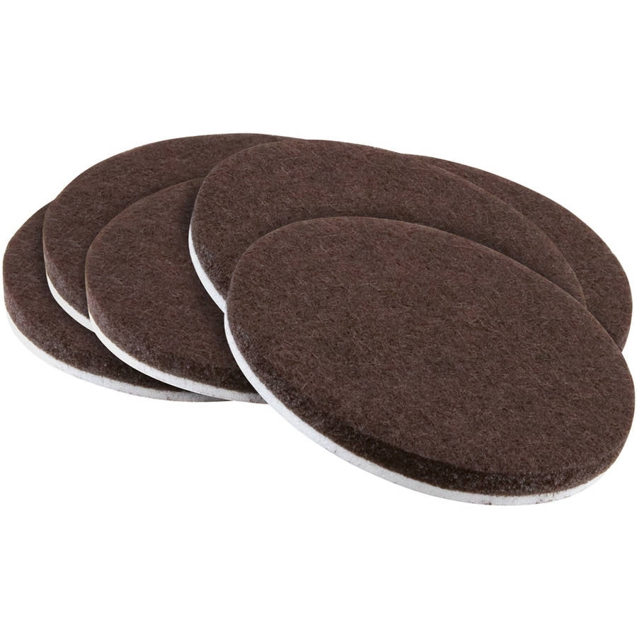 Waxman Consumer Group 4723295N 2" Brown Round SelfStick Felt Pads, 6
