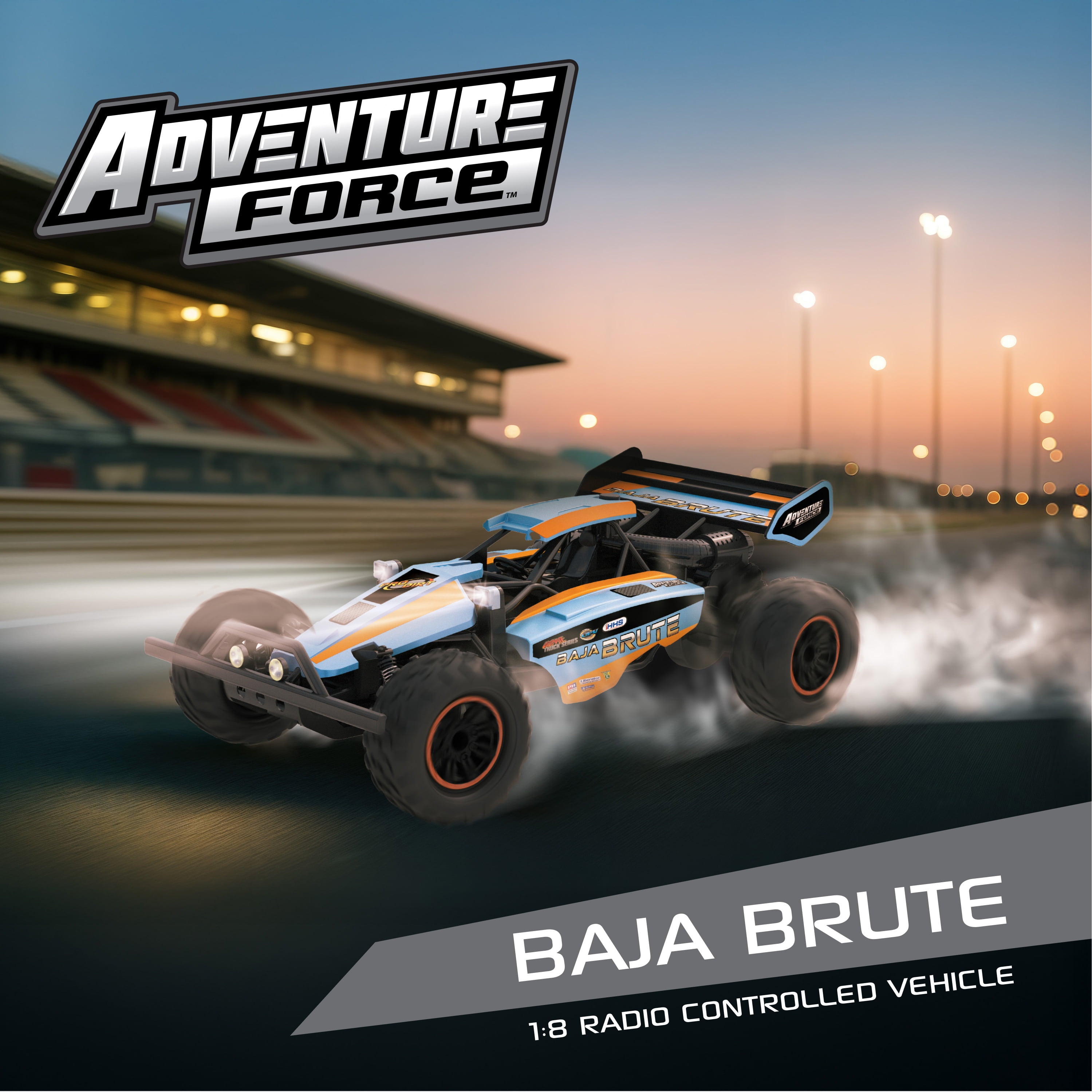 Adventure Force (1:8) Baja Brute Remote Control Ice Blue Buggy, WR5-88G21U-BL