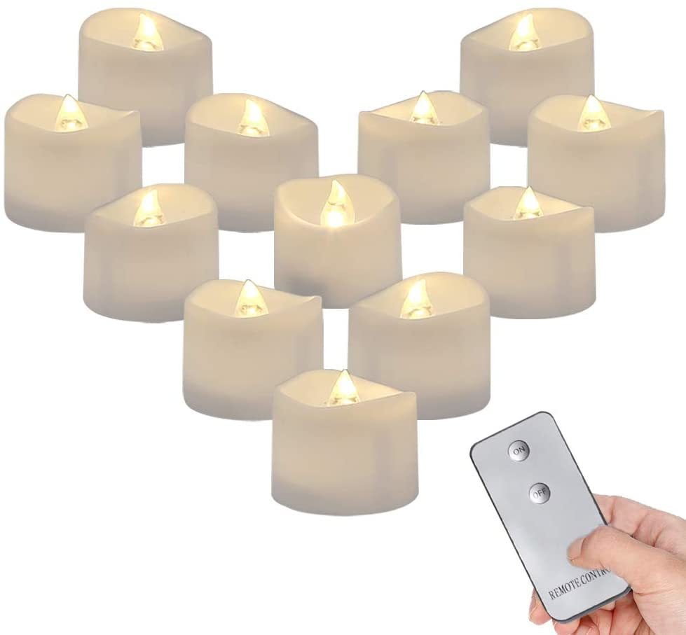 Remote Control Flameless Votive LED Candles Tea Lights Flickering