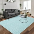 thumbnail image 1 of Area Rug Modern Geometric Indoor Doormat Soft Fuzzy Entryway Mat Washable Rug Checkered Design Small Rug for Living Room Bedroom Bedside Bathroom Non-Slip Backing Retro Rug Straw, 1 of 9