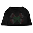 thumbnail image 6 of Christmas Pet Dog  Cat Shirt Rhinestone, "Candy Cane Crossbones", 6 of 11
