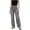 Gray, variant on High Waisted Pockets Solid Color Summer Button Zipper Casual Denim Pants