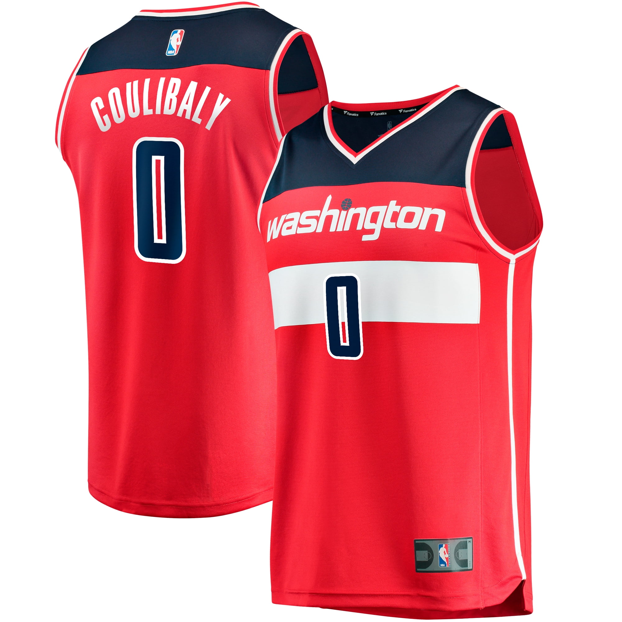 Men's Fanatics Red Washington Wizards Fast Break Replica Jersey - Icon Edition