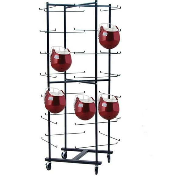 Rolling Football Helmet Rack