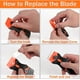 thumbnail image 4 of Razor Blade Scraper, 3 Pack Razor Scraper Tool with 50 Plastic and 30 Metal Razor Blades, Cleaning Scraper, for Removing Label, Registration Sticker, Tint, Grease from Windshield, Appliance, Glass, 4 of 5