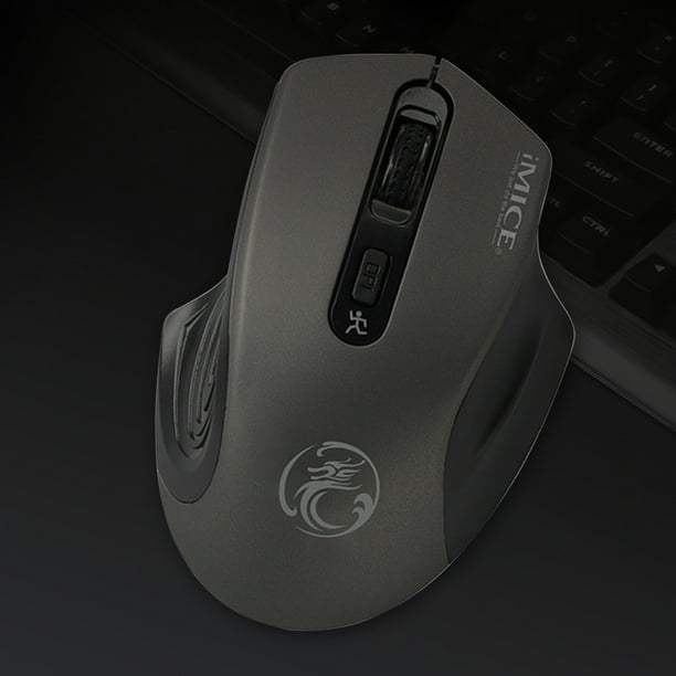 Ratón inalámbrico 2.4G sin ruido con receptor USB para PC Tablet Laptop, ratón de juego de 4 botones