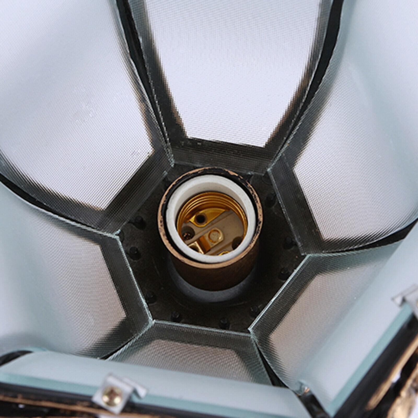 Fichiouy Retro Exterior Post Lantern Lamp Yard Driveway Fence Outdoor Gate Pillar Light Bronze E26