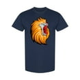 thumbnail image 1 of Lion Head Roar  T-Shirt Men -Image by Shutterstock, Male Small, 1 of 2