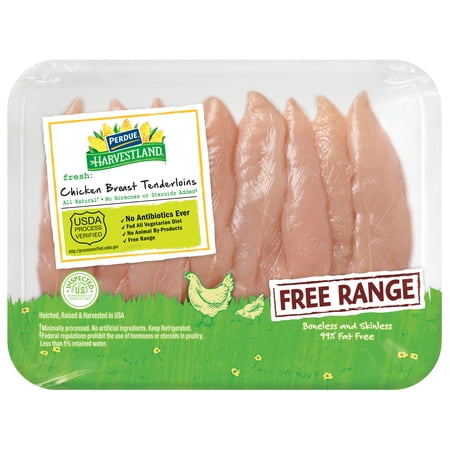 PERDUE® HARVESTLAND® Free Range Fresh Boneless Skinless Chicken Breast Tenderloins, 0.8-1.2 lbs.