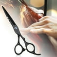 thumbnail image 5 of Unique Bargains Professional Hair Cutting Scissors Black Blue Scissors 0.91"x0.67" Stainless Steel for Hair Cutting, 5 of 7