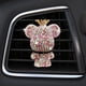 thumbnail image 4 of Ambientador de coche para decoración de ventilación Bling Rhinestone Bear Interior del coche Accesorios colgantes para la decoración del clip de ventilación del coche, 4 of 5