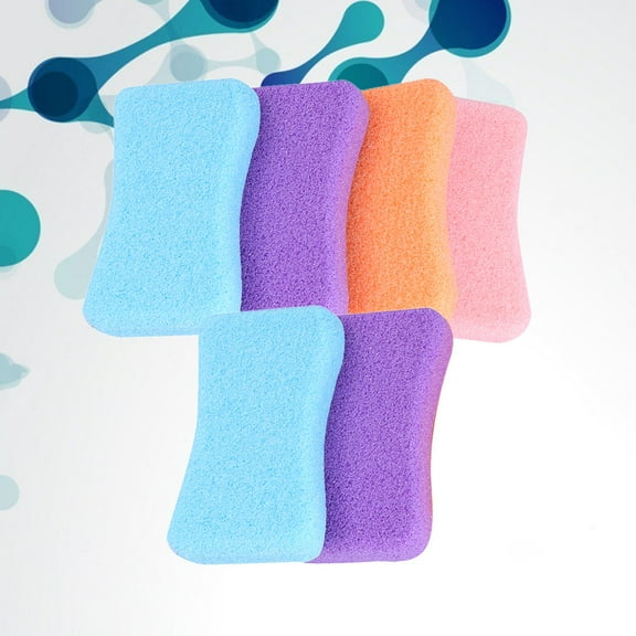 LEORX 6Pcs Pumice Stone for Exfoliating and Removing Dead Skin on Feet in 4.3x2.8x0.6in Size