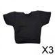 thumbnail image 1 of Camisas Informales A Escala 3x1/18, Figura De Tela, Ropa Para Muñecas Para Figuras Masculinas De 3,75 Pulgadas, Color Negro, 1 of 8