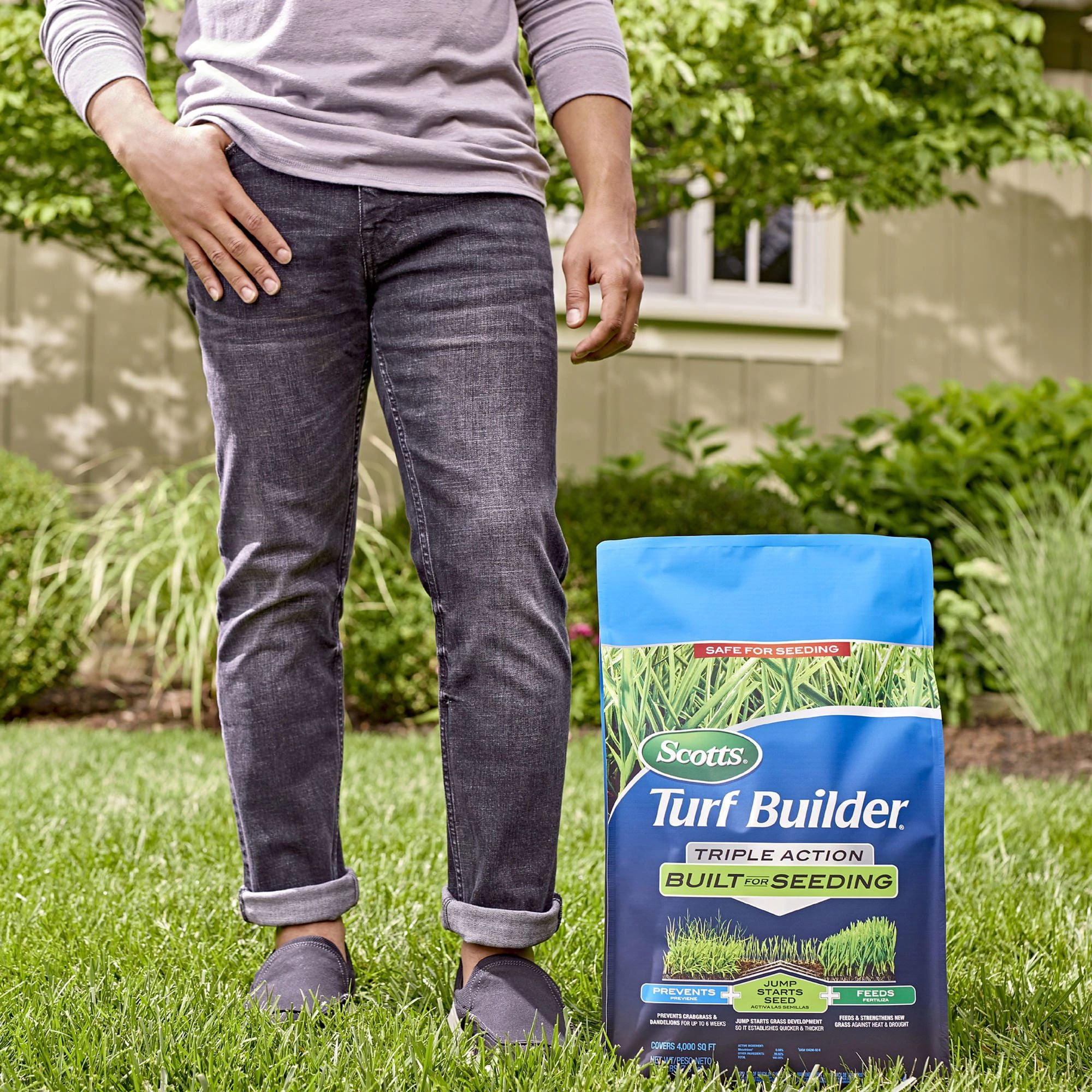 Scotts Turf Builder Triple Action Built For Seeding, 17.2 lbs.