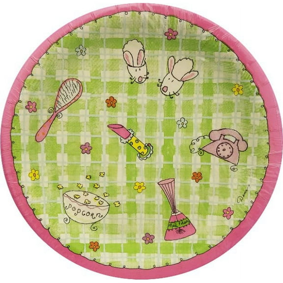 Sleepover Party Small Paper Plates (8ct)