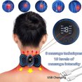 thumbnail image 5 of EMS Neck Massager Rechargeable Cervical Massage Sticker Patch 8 Modes 19 Gears Pulsed Therapy Instrument Tens Muscle Stimulator Pain Relief ..., 5 of 5