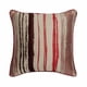 thumbnail image 1 of Funda de almohada decorativa roja de 35 x 35 cm (14 x 14 pulgadas) para sofá, funda de almohada abstracta de seda jacquard con cremallera, diseño de rayas de estilo contemporáneo - Cherry Martini, 1 of 6