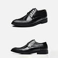 thumbnail image 6 of Xucatan Men's Casual Dress Shoes with Alligator Print Mens Square Toe Business Dress Shoes Classic Lace Up Formal Oxford Shoes Anti-Slip Low Top Non Slip Prom Gift, 6 of 6