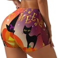 thumbnail image 2 of Fotbe Halloween Seamless Shorts, Womens Workout Shorts High Waist Stretch Booty Short for Gym/Yoga/Running/Biking-XX-Large, 2 of 9