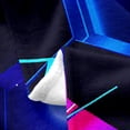 thumbnail image 3 of Honeycomb Geometric Neon Fleece Blanket,Glowing Notes Musical Blanket Throw 50x60 Inch,Watercolor Tie-Dye Hexagon Throw Blanket,Blue Pink Gradient Fuzzy Blanket, 3 of 4
