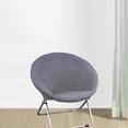 thumbnail image 3 of Easy To Chair For Folding Fits Slipcover For Easy Moon Chair Stretch Chair And Slipcover Easy To Clean In Various Colors Chair Fits black light Grey, 3 of 9