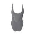 thumbnail image 5 of Efsteb Women Swimsuits Monokini Clearance Solid Color Tummy Control One Piece Swimsuit Slim Bathing Suits Swimwear Beachwear Gray M, 5 of 5