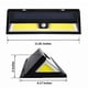 thumbnail image 3 of Lámpara Con Energía Solar Pir Sensor De Movimiento Pared Luz De Seguridad Jardín Al Aire Libre 34/118/180Led Methold HA026148-00, 3 of 6