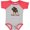 Baseball Heather and Red, variant on Trick or Treat Cerberus Rottweiler Boys or Girls Baby Bodysuit