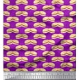 thumbnail image 1 of Soimoi Poly Georgette Fabric Burger Food Printed Craft Fabric by the Yard 42 Inch Wide, 1 of 1