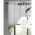 thumbnail image 2 of Grey Bunny Easter Swag Valances for Windows, Small Curtains Drapes, Green Pink Eggs Rabbits Farmhouse Kitchen Window Curtains Over Sink Window Treatment Valance for Bedroom/Bathroom 56"x36", 2 of 5