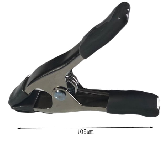 1Pc 4Inch Metal Nickel Plated A-Shaped Clip Spring Clamps Woodworking Grip Tools Grey