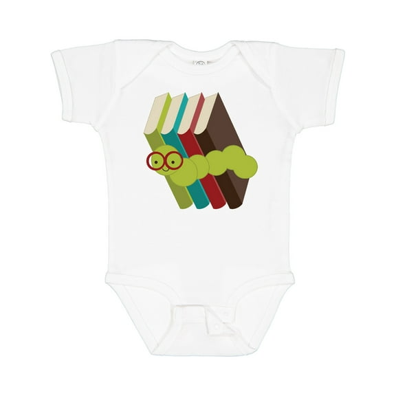 Inktastic Bookworm Books Reading Boys or Girls Baby Bodysuit
