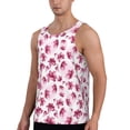 thumbnail image 2 of Xecao Lilies Flowers Men's Tank Top Workout Quick Dry Sleeveless Gym Jogging Muscle Shirts Summer Swim Beach Tops, 2 of 9