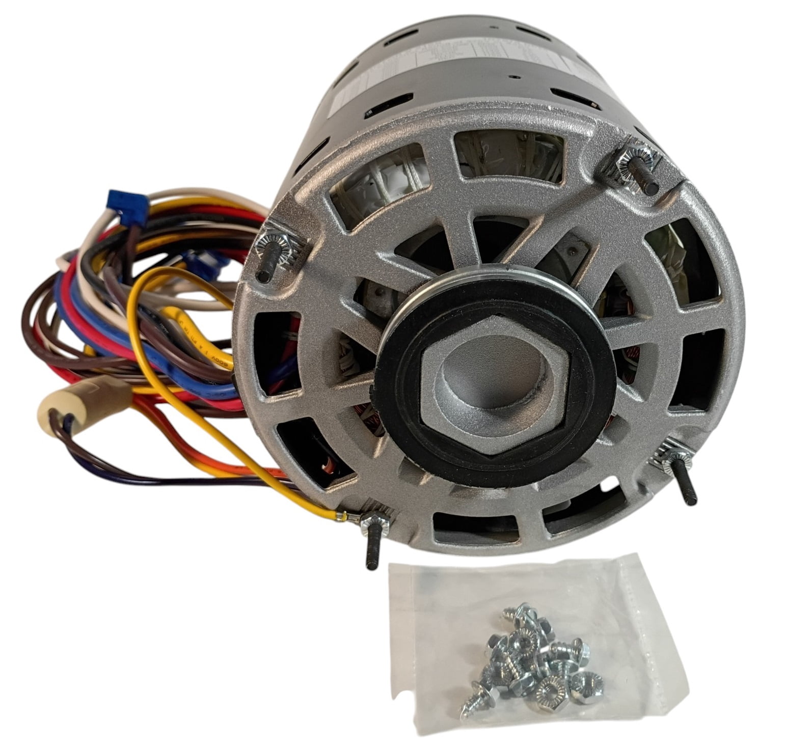 5.6" Dia., 3/4–1/5 HP, 115V, 4 Speed, 1075 RPM Direct Drive Blower Motor, 2156
