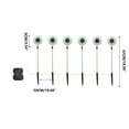 thumbnail image 6 of BZPIZ Halloween Decorations Outdoor 6Pcs Scary Eyeball LED Lights Yard Signs with Stakes 6LEDs Eyeball Swaying Firefly Light Waterproof Ornaments Solar Halloween Lights for Lawn Patio Party Decor, 6 of 6