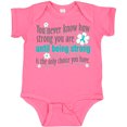 thumbnail image 3 of Inktastic Ovarian Cancer Being Strong Girls Baby Bodysuit, 3 of 5
