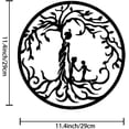 thumbnail image 2 of Sdcart Metal Tree of Life Decor, Metal Wall Decor, Tree Art Wall Decor, Metal Wall Art, Tree of Life Decor, Living Room Bedroom Indoor Outdoor Metal Wall Art Hangings (04), 2 of 5
