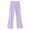 C158 Purple, variant on CONZONE Flared Pants for Little Girls High Waist Girls Bootcut Pants Solid Color Trendy Fall Back To School Trousers with Pockets Size 5-6 Years