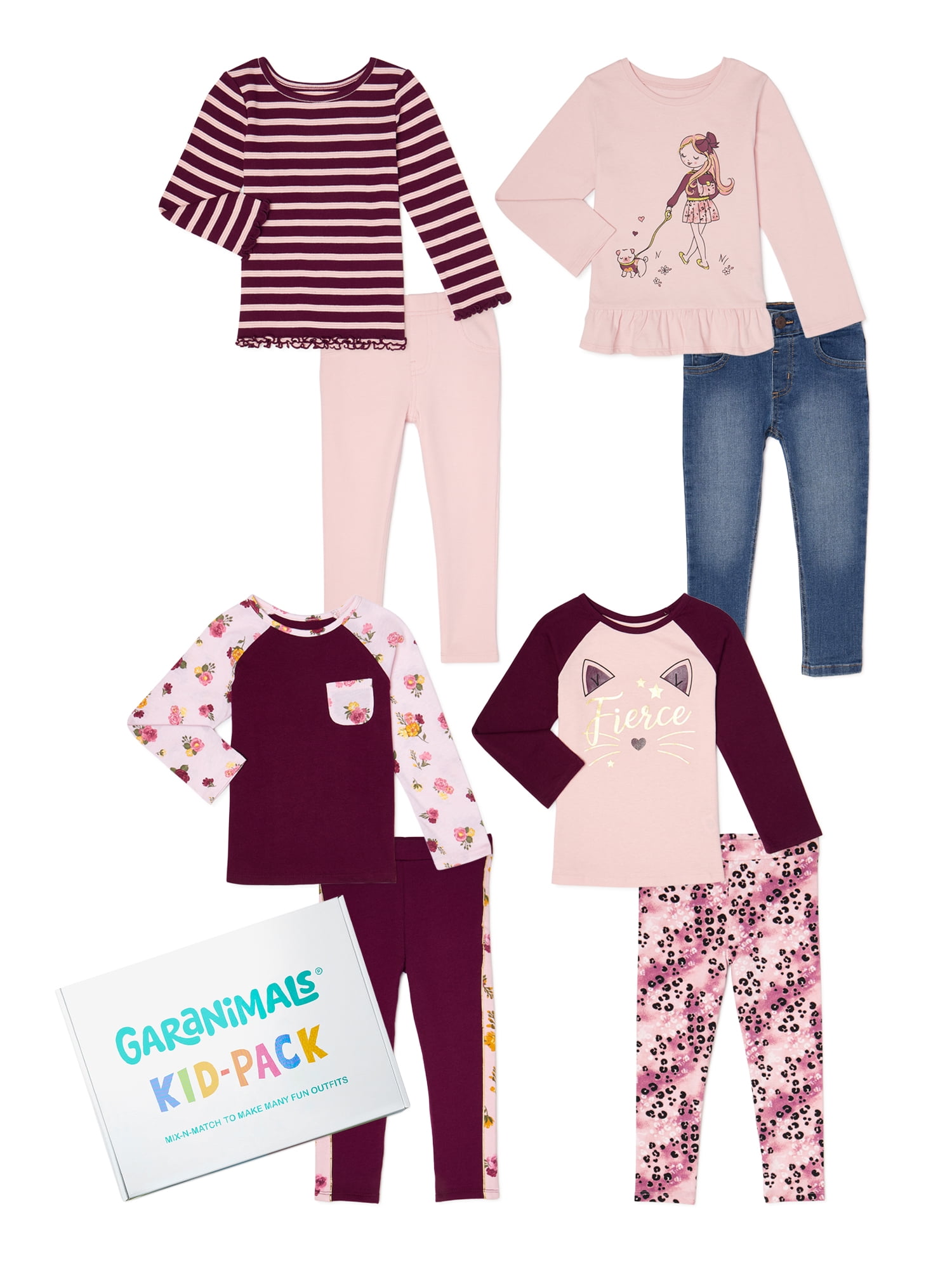 Details about   Garanimals Mix & Match Outfits Gift Box 8pc SIZE 12 MON Baby Girls        **BL4 