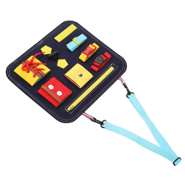 Sensory Board, Activity Board Toy Tying Shoelace Interesting Zip Button