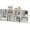 White, variant on DREAMADE 8 Cube Storage Organizer, 2 Tier Multipurpose Display Shelf w/Open Storage & 2 Anti-Tipping Kits, 8-Cube Wooden Bookcase for Living Room, Bedroom, Study, Home, Office ()