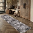 thumbnail image 4 of BERTHMEER 2'x8' Abstract Runner Rugs Contemporary for Hallway Entryway Entrance Bathroom Bedroom Kitchen Non Slip Washable Modern Indoor Runner Rugs,Black, 4 of 8